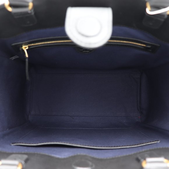 Tory Burch Brooke Black Leather Tote Shoulder Bag - Picture 5 of 7